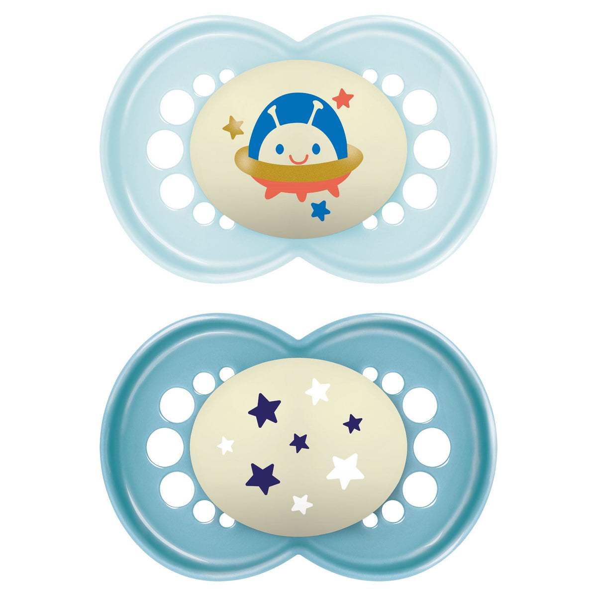 Matte Non-Deco Pacifier, 6-16 Months, Boy, 2-pk G2U2 - product image 1