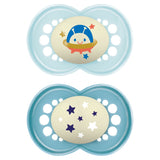 Matte Non-Deco Pacifier, 6-16 Months, Boy, 2-pk X2S0 - product image 1