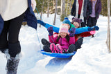 Kids' Large 3-Person Lightweight Plastic Winter Snow Sled/Toboggan W4L7 - product image 8