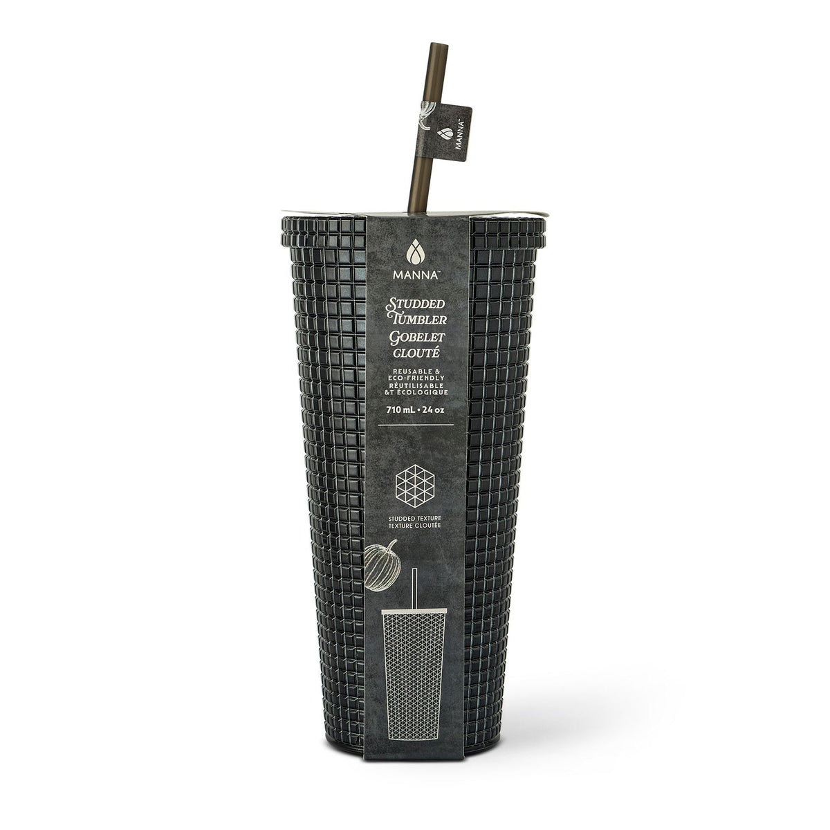710-mL BPA-Free Iridescent Studded Textured Tumbler S0A9 - product image 3