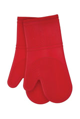 2pc Silicone Oven Mitt Set, Non-Slip Grip, Red F6Y1 - product image 1