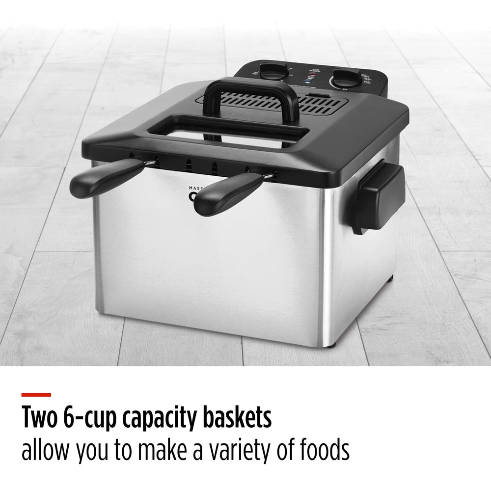 Deep Fryer with 2 Basket Capacity, Stainless Steel, 4.5-L K0N4 - product image 6