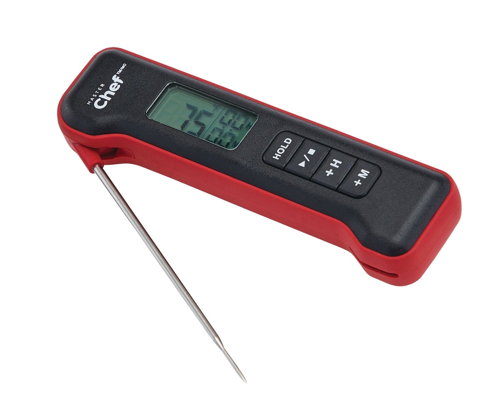 Digital Folding BBQ Food & Meat Thermometer with Stainless Steel Probe V0O9 - product image 1