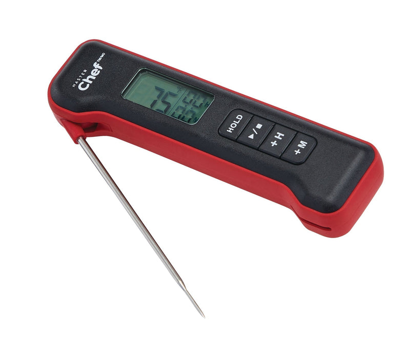 Digital Folding BBQ Food & Meat Thermometer with Stainless Steel Probe V0O9