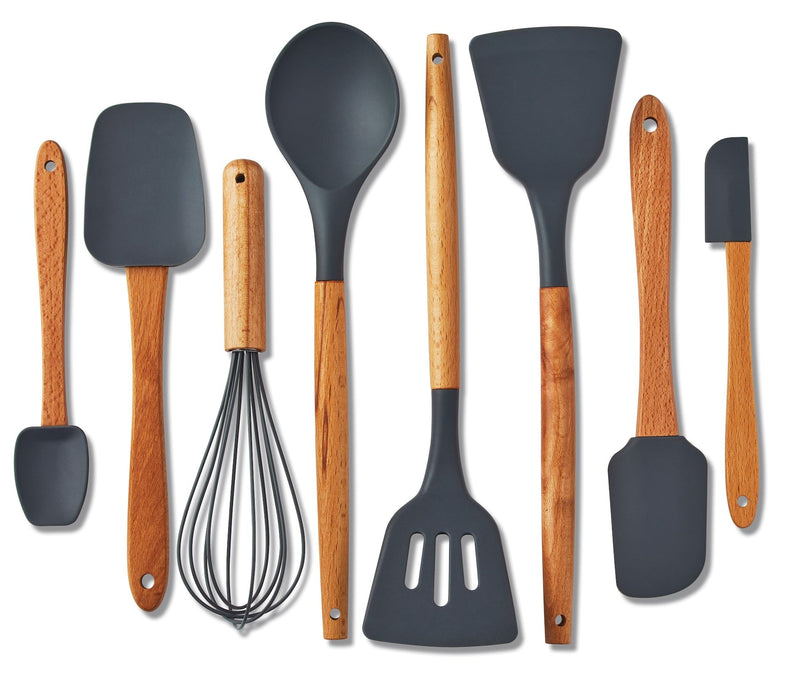 Heat-Resistant Beechwood Cookware Set, 8-pc T5A7