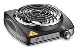 Single Burner Hot Plate, Black, 1000W W6X2 - product image 1