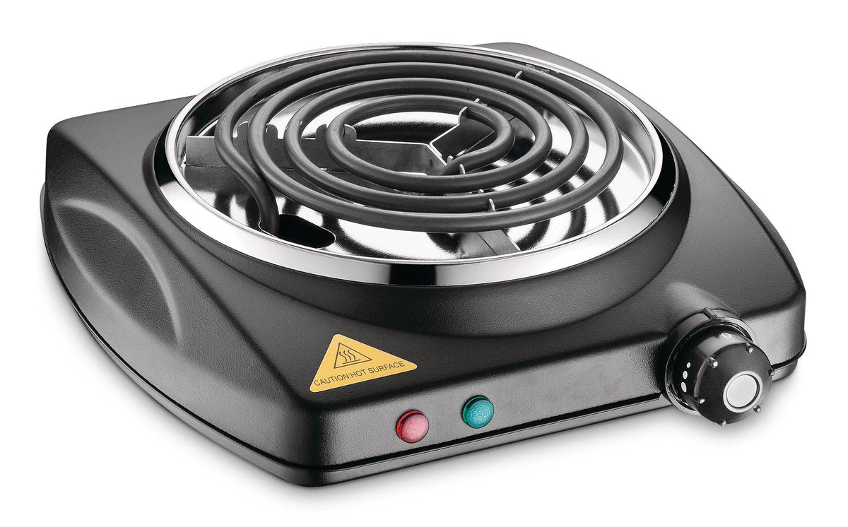 Single Burner Hot Plate, Black, 1000W W6X2 - product image 1