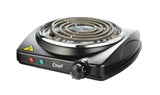 Single Burner Hot Plate, Black, 1000W W6X2 - product image 2