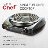 Single Burner Hot Plate, Black, 1000W W6X2 - product image 4