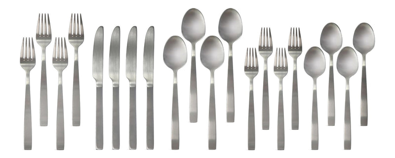 Stainless Steel Flatware Set, Serves 4, 20-pc D3K2