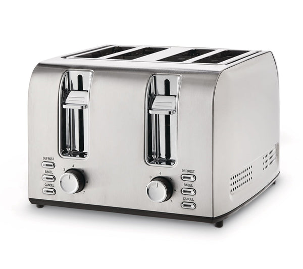 Stainless Steel Toaster with 3 Settings, 4-Slice F2U1