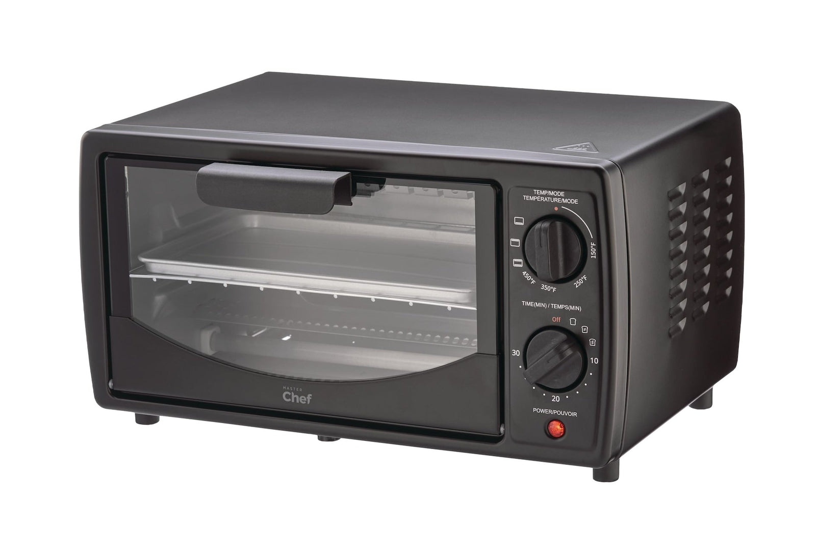 4-Slice Compact Toaster Oven, 2-Rack, Black T8C0 - product image 1