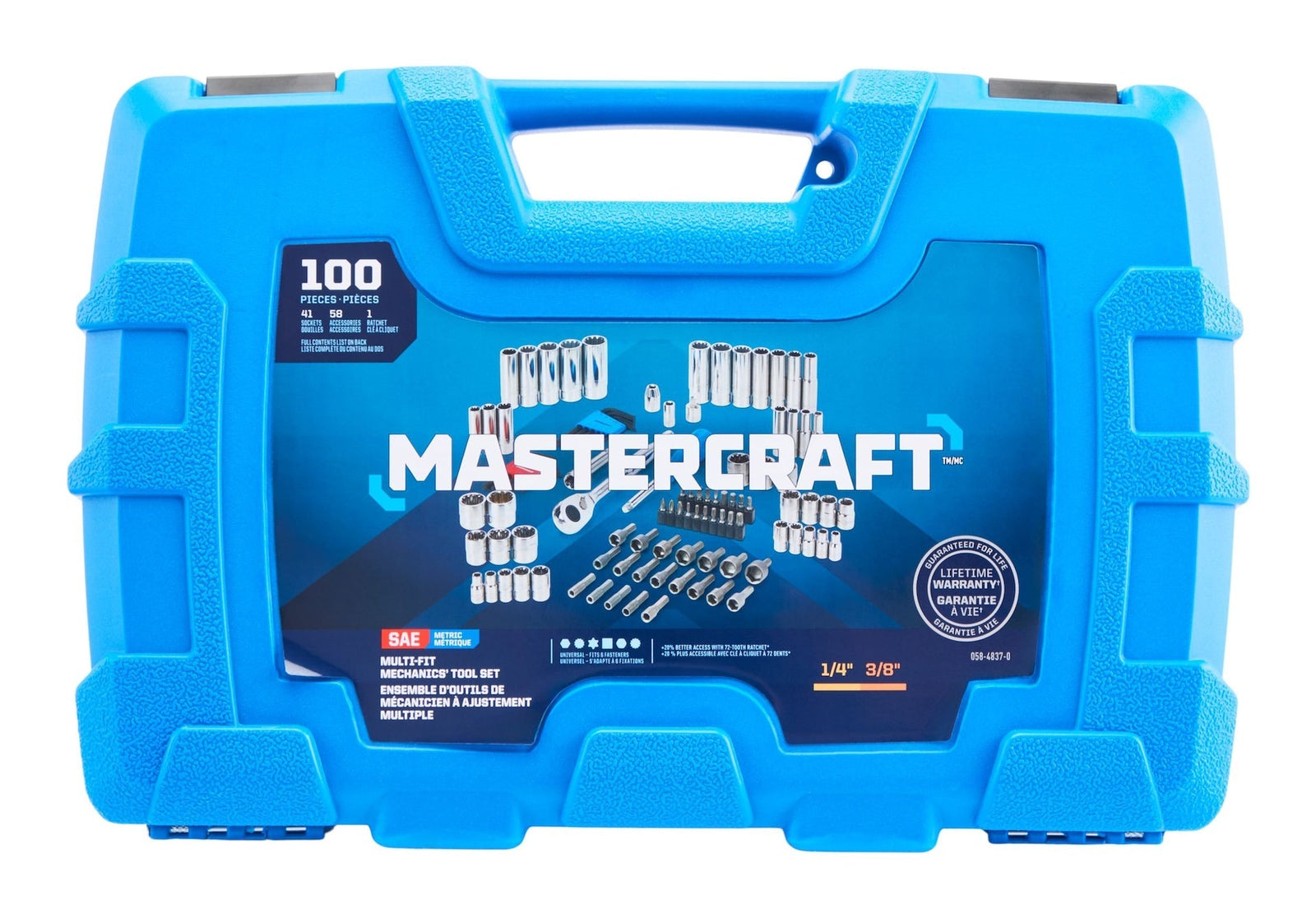 100 Piece Multi Fit Socket Set Y6H3 - product image 1