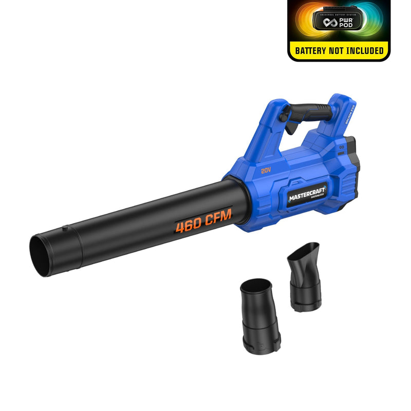 20V Cordless 460 CFM Brushless Leaf Blower, Tool Only, PWR POD Compatible C0W0
