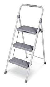3-Step Metal Folding Step Stool, 225-lb, 3.2 ft I7T9 - product image 1