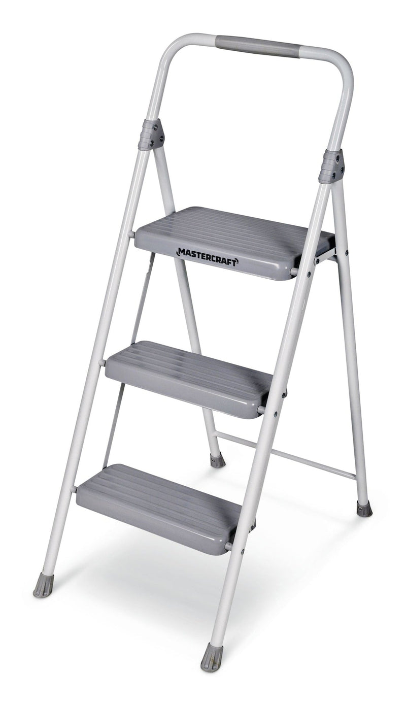 3-Step Metal Folding Step Stool, 225-lb, 3.2 ft I7T9