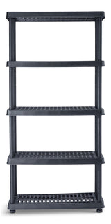 Adjustable 5-Shelf Resin/Plastic Storage Rack/Shelving Unit, 36 x 18 x 72-in G7E2 - product image 1