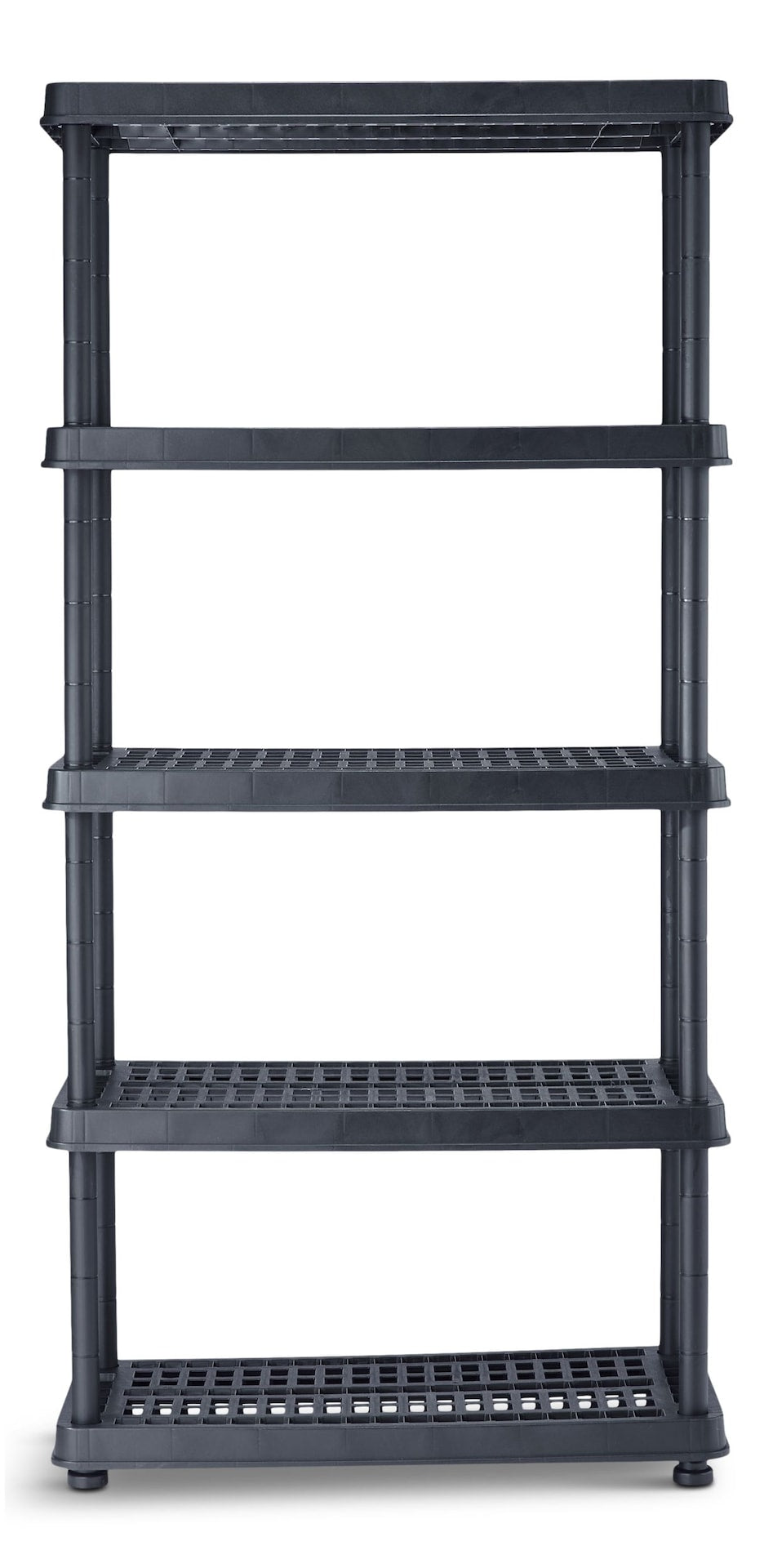 Adjustable 5-Shelf Resin/Plastic Storage Rack/Shelving Unit, 36 x 18 x 72-in G7E2 - product image 1