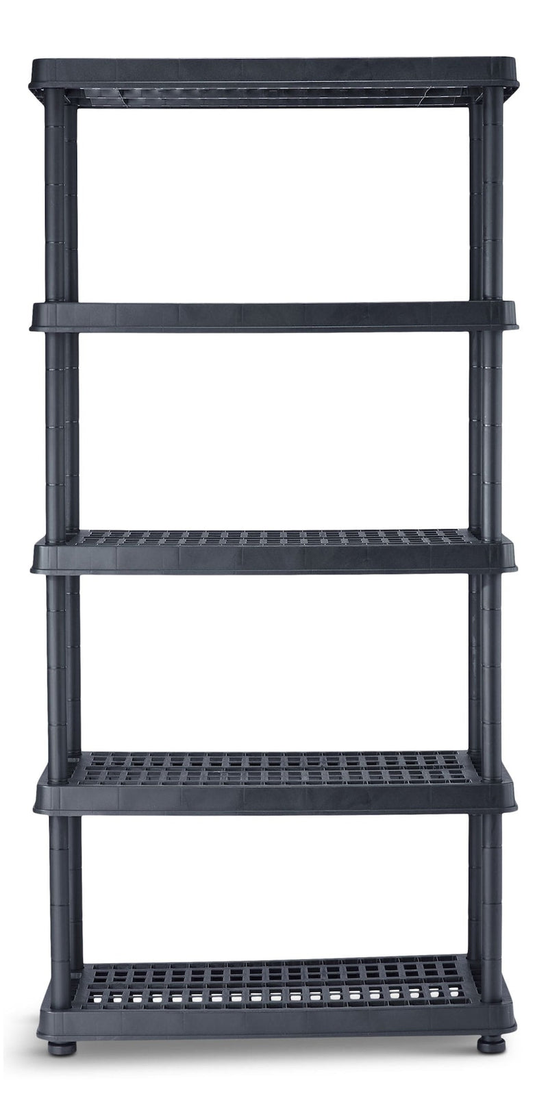 Adjustable 5-Shelf Resin/Plastic Storage Rack/Shelving Unit, 36 x 18 x 72-in G7E2
