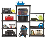 Adjustable 5-Shelf Resin/Plastic Storage Rack/Shelving Unit, 36 x 18 x 72-in G7E2 - product image 3