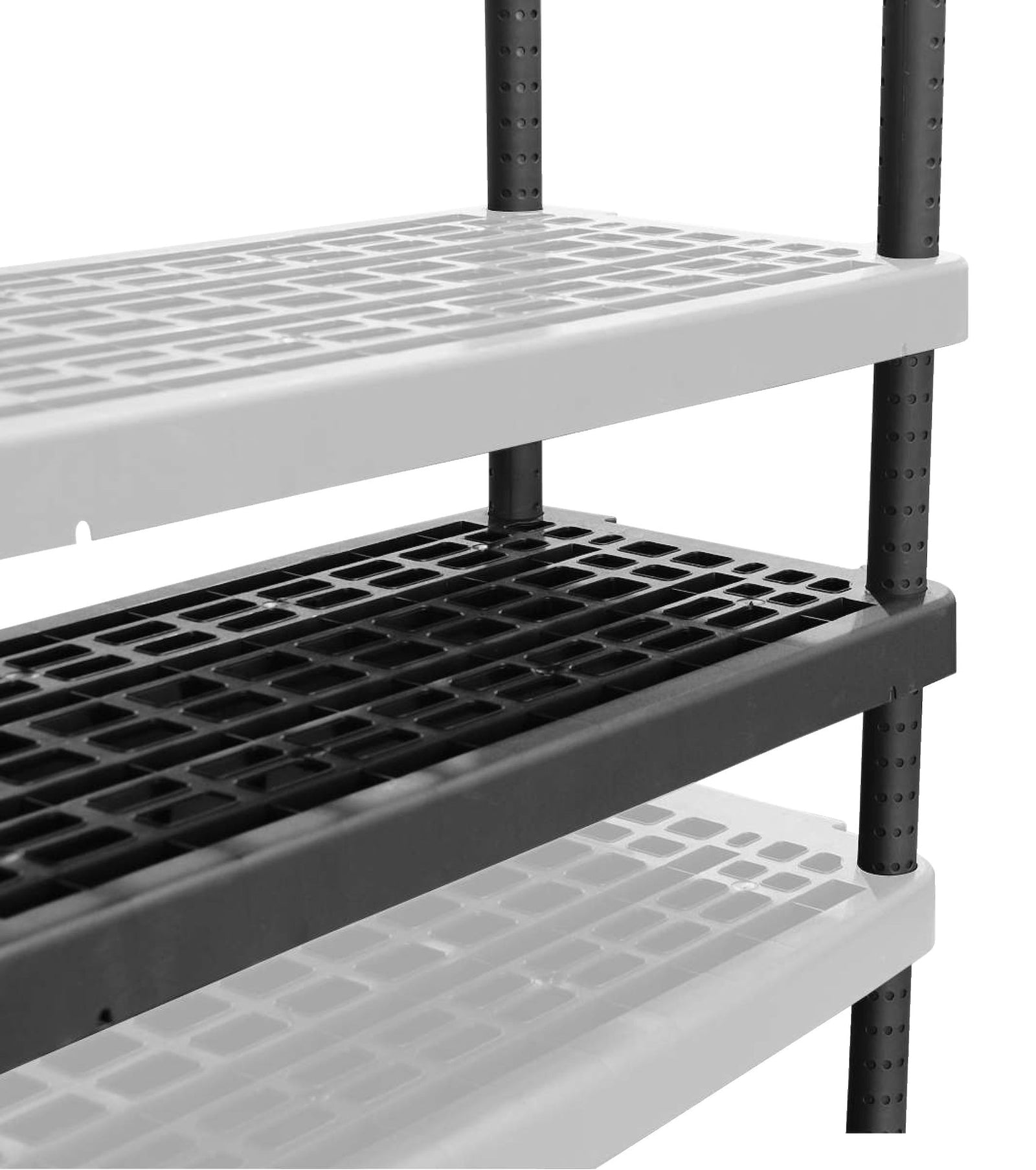 Adjustable 5-Shelf Resin/Plastic Storage Rack/Shelving Unit, 36 x 18 x 72-in G7E2 - product image 7