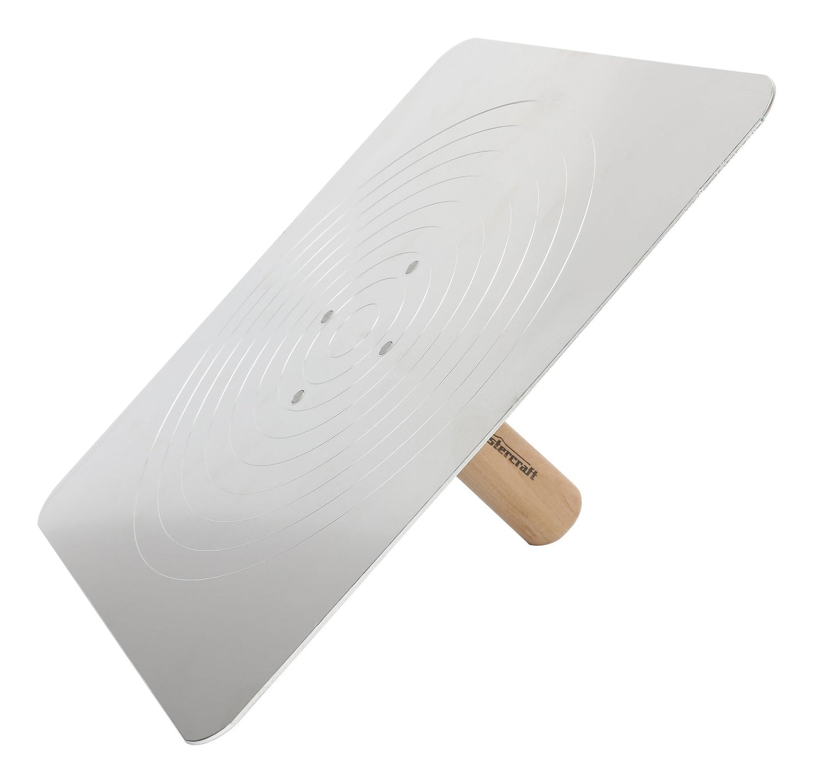 Aluminum Hawk, with Wooden Handle, Plaster & Drywall Tool, 13 x 13-in J2E4 - product image 2