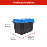 Heavy-Duty Polypropylene Tote with Domed Lid, 120-L B6C1 - product image 7
