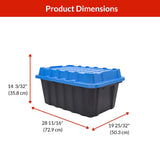 Heavy-Duty Polypropylene Tote with Domed Lid, 88-L H6S5 - product image 7