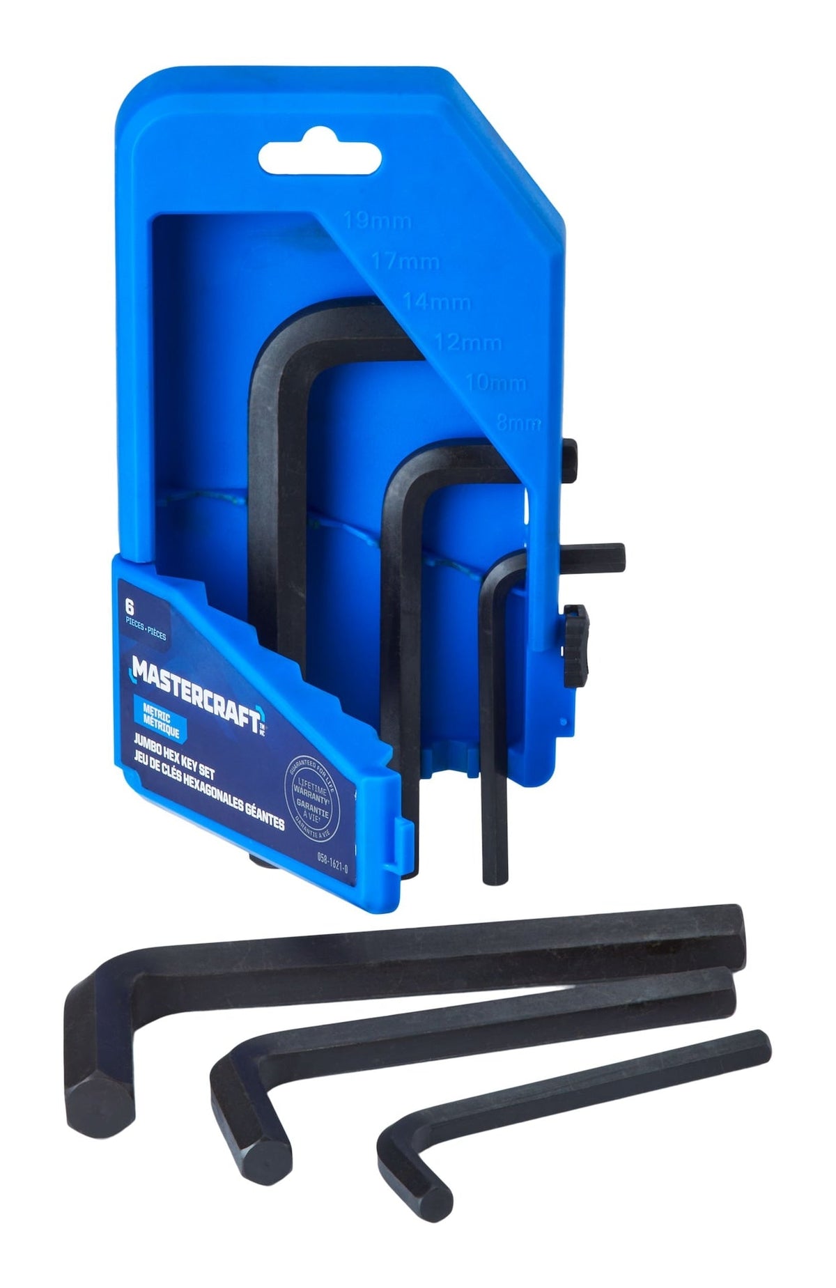 Jumbo Hex Key Set/Allen Wrench Set, Metric, High Quality Cr-V Steel, 6-pc Y5T2 - product image 1