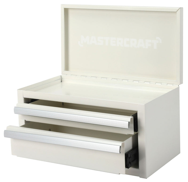 Mini Toolbox with 2 Drawers, New White T5A0