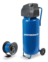 Oil-Free Vertical 20-Gallon Air Compressor with Bonus Hose Reel, 135-PSI, 2HP W8U7 - product image 1