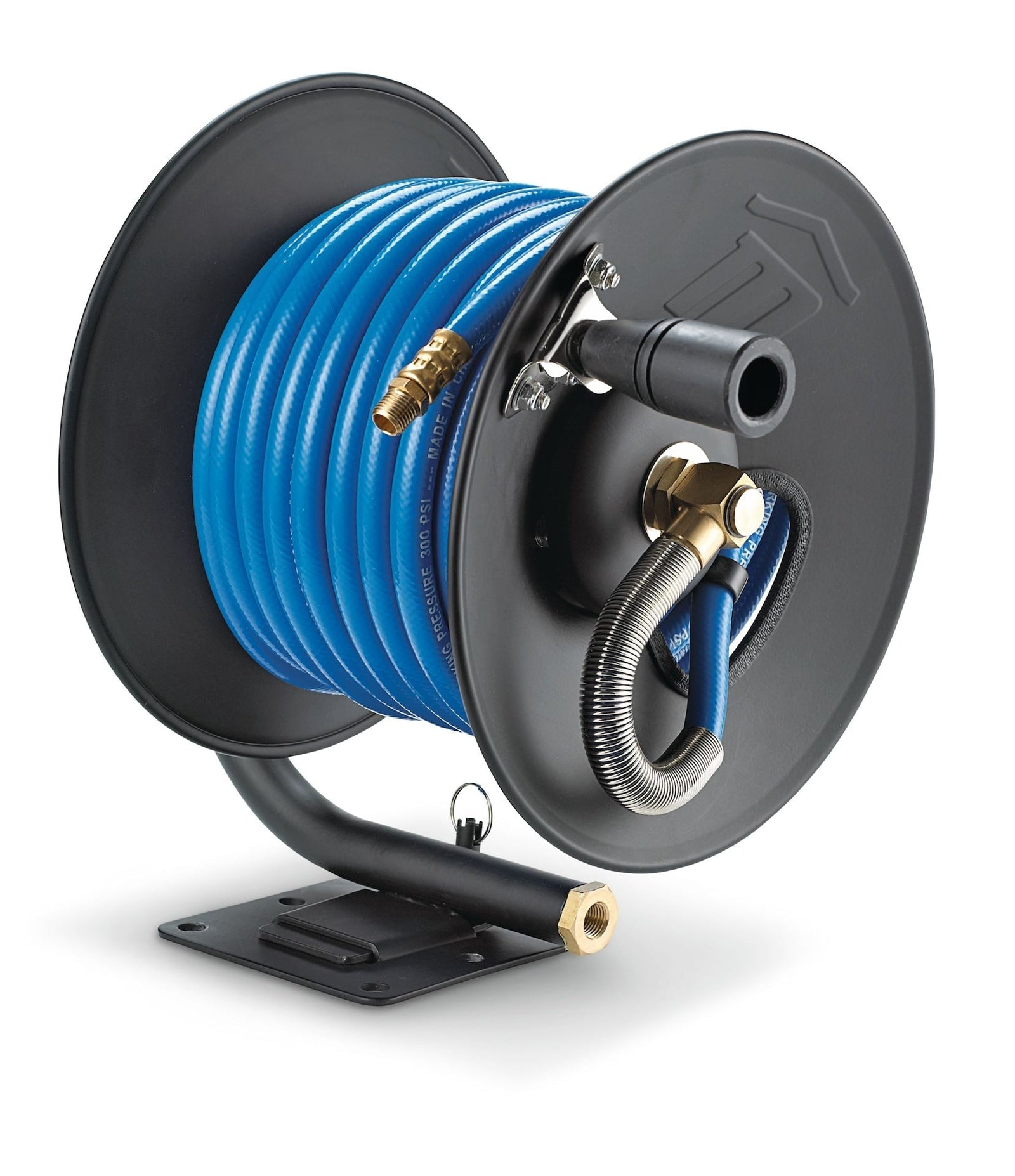Oil-Free Vertical 20-Gallon Air Compressor with Bonus Hose Reel, 135-PSI, 2HP W8U7 - product image 3