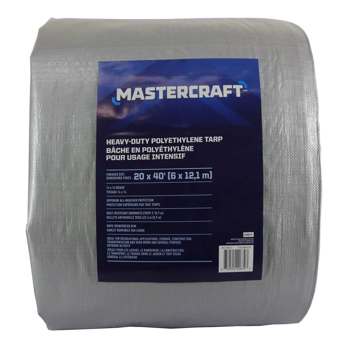 Premium Heavy Duty Tarp, Poly, Waterproof, 20-ft x 40-ft K7B0 - product image 1