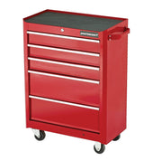Rolling Tools Storage Cabinet with 5 Drawers, Deep Red, 24-in W5K6 - product image 1