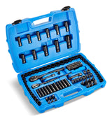 Socket Set, 122-pc, SAE/Metric, CRV, Black Steel Finish D3K3 - product image 1