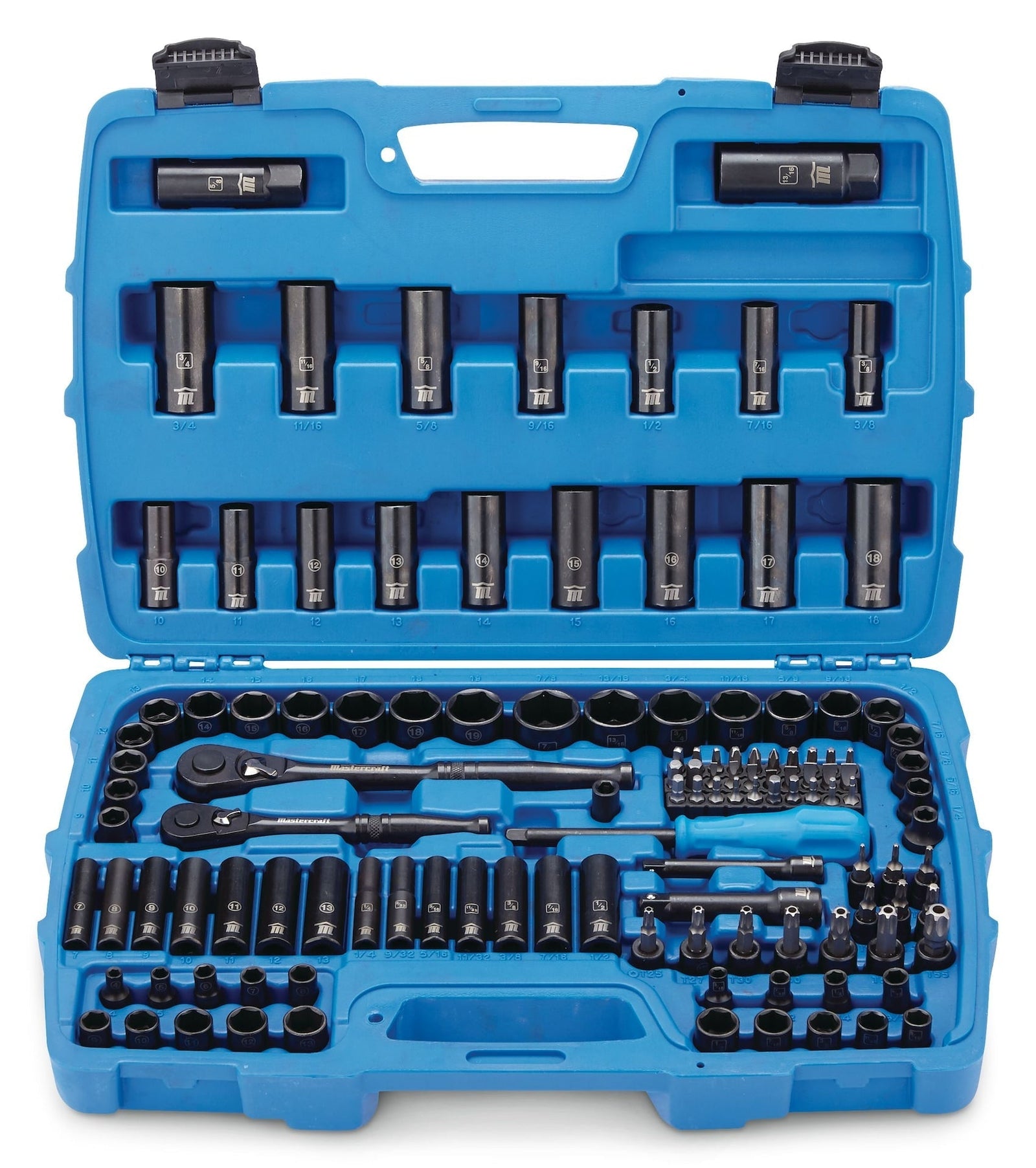 Socket Set, 122-pc, SAE/Metric, CRV, Black Steel Finish D3K3 - product image 3