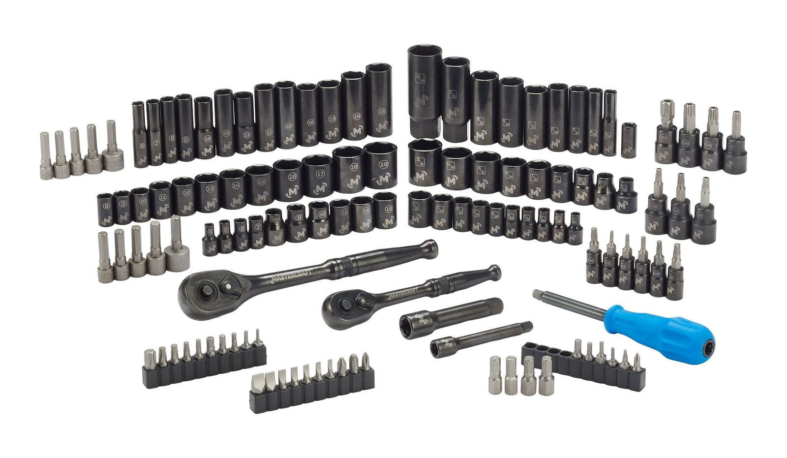 Socket Set, 122-pc, SAE/Metric, CRV, Black Steel Finish D3K3 - product image 7