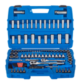 Socket Set, 128-pc, SAE / Metric, CRV, Nickel-Chrome Plating P6P9 - product image 3