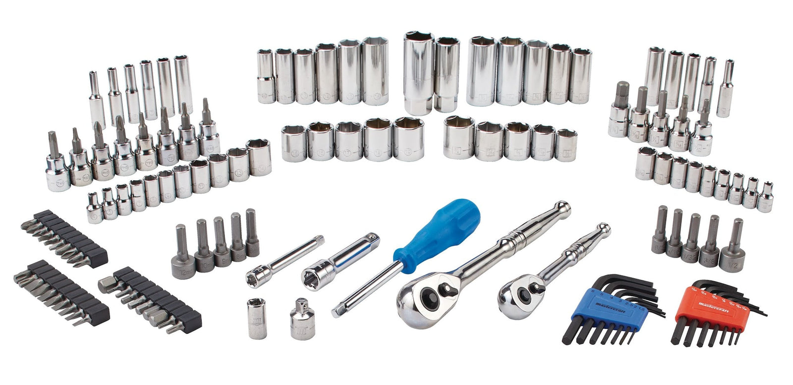 Socket Set, 128-pc, SAE / Metric, CRV, Nickel-Chrome Plating P6P9 - product image 5