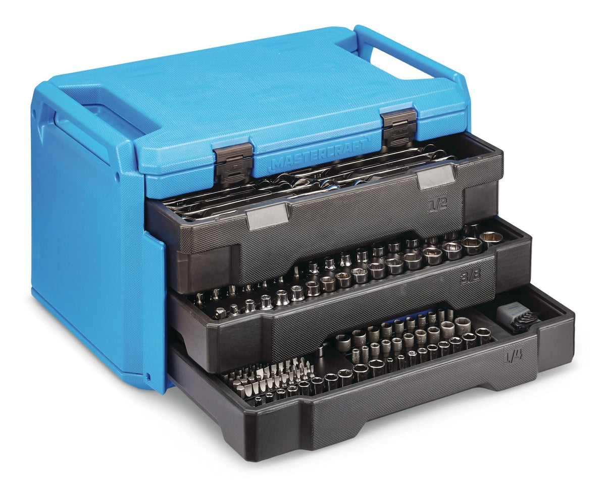 Socket Set, 270-pc, SAE / Metric, CRV, Nickel-Chrome Plating W4D5 - product image 1