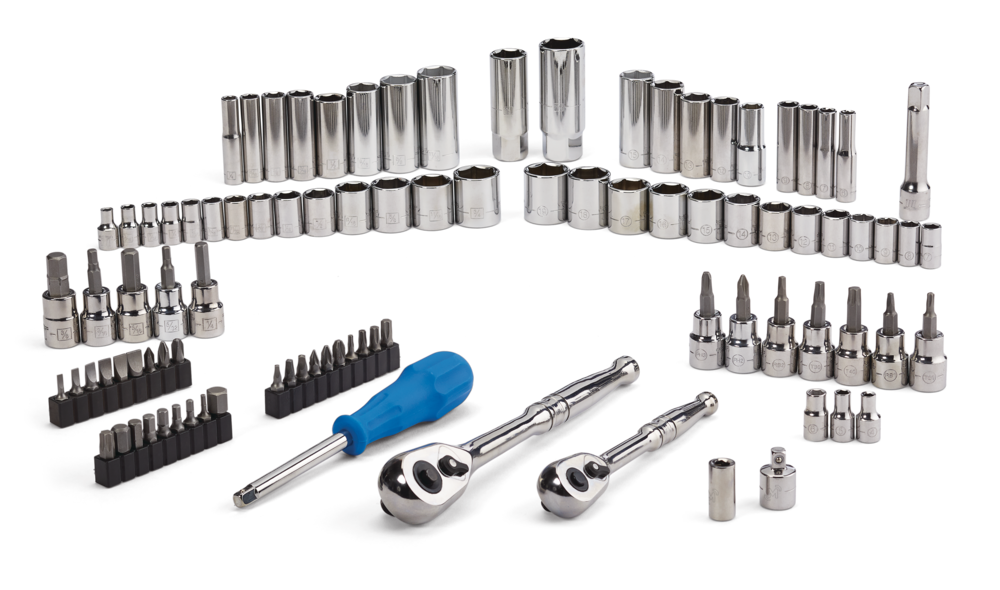 Socket Set, 95-pc, SAE / Metric, CRV, Nickel-Chrome Plating C1Y9 - product image 6