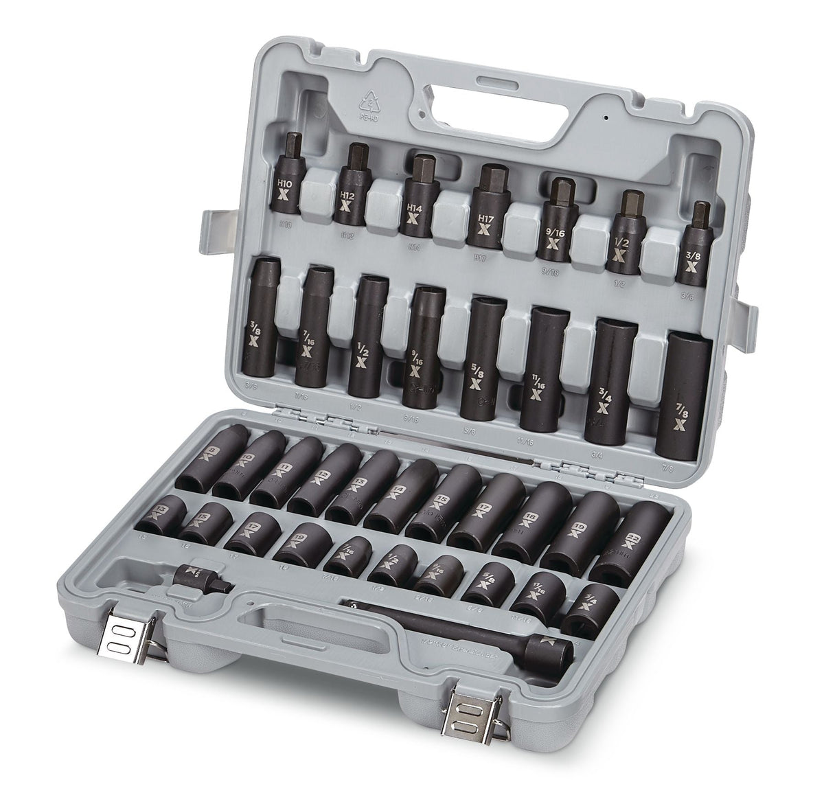 1/2-in Drive Professional Grade Impact Socket Set, 38-pc, CRMO C2C8 - product image 1
