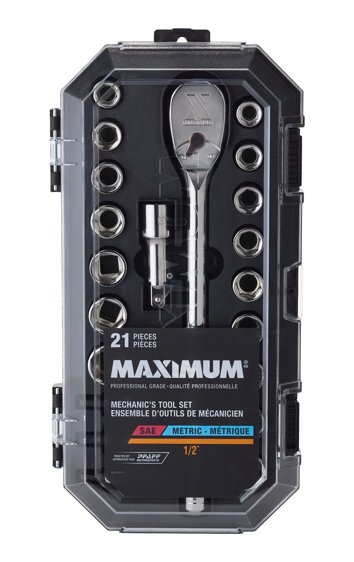 21 Piece 1/2" Drive Metric Socket Set P6A0 - product image 2