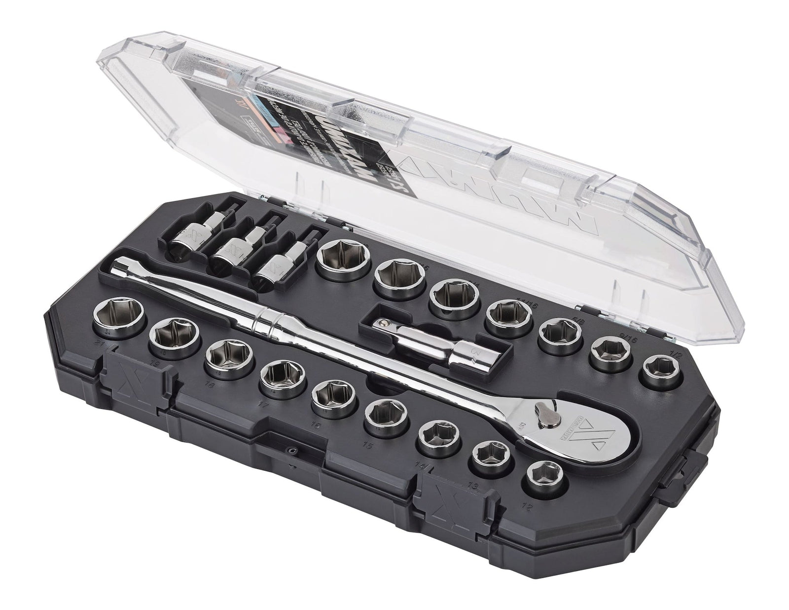 21 Piece 1/2" Drive Metric Socket Set P6A0 - product image 3