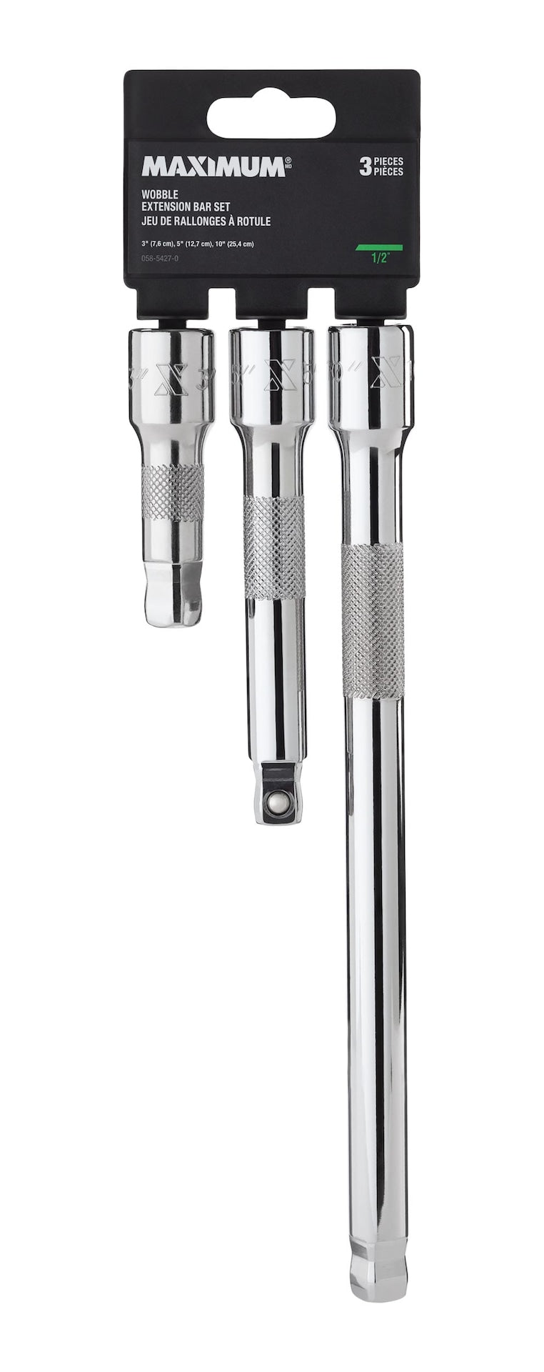 3 Piece 1/2" Drive Wobble Extension Bar Set C5I1 - product image 2
