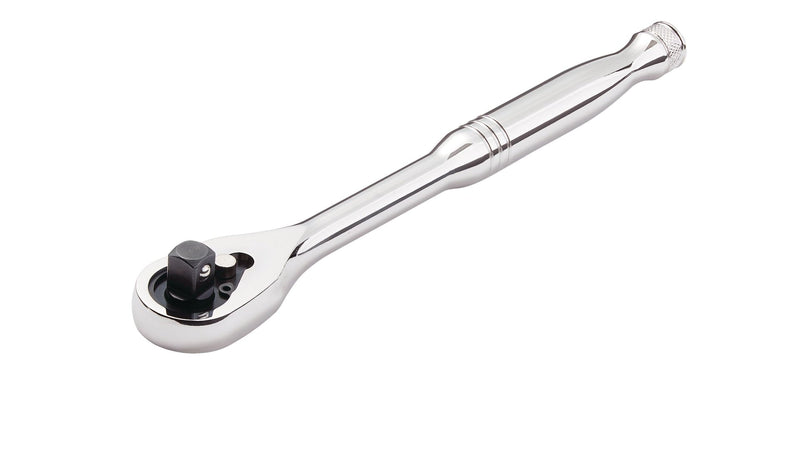 3/8-in Drive 90-Tooth Ratchet, CRV, Nickel-Chrome Plating, 8-in D4B4