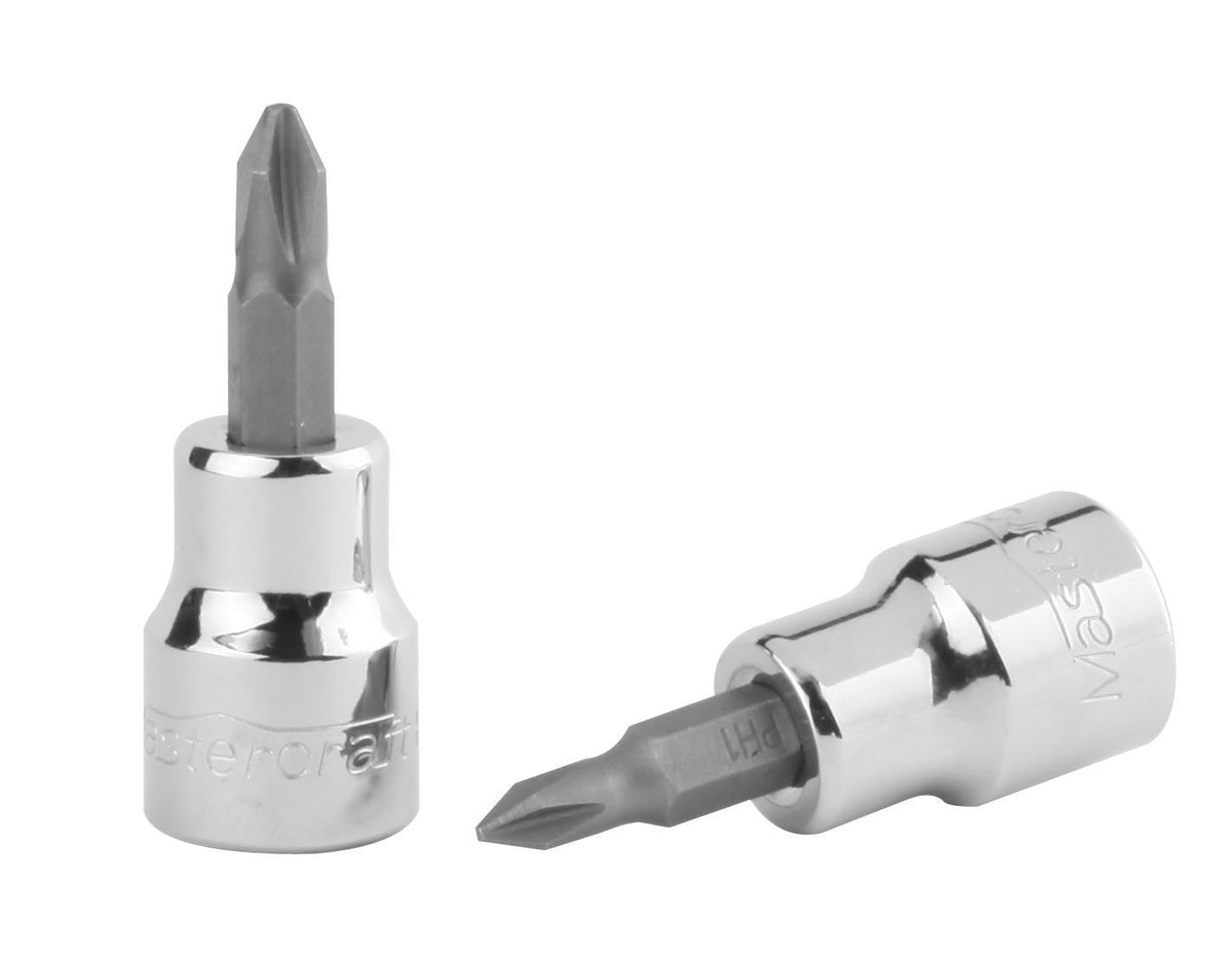 3/8-in Drive Philips Bit Socket, Assorted Sizes U1J8 - product image 1