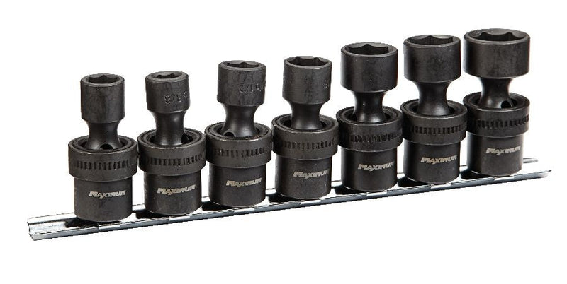 3/8-in Drive Swivel Impact Socket Set, 7-pc, SAE, CRMO K0L2