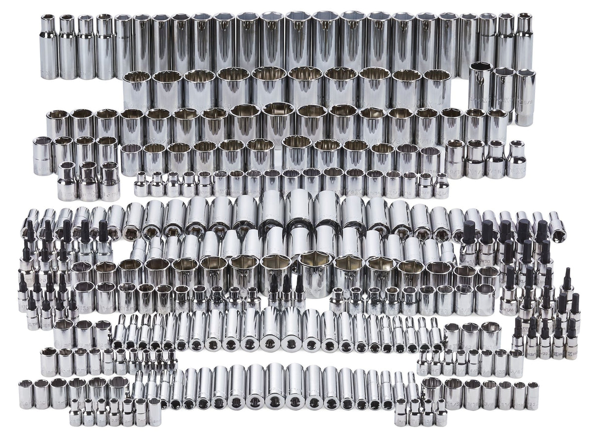 Master Socket Set, 300-pc, CRV, Nickel-Chrome Plating J5B0 - product image 1