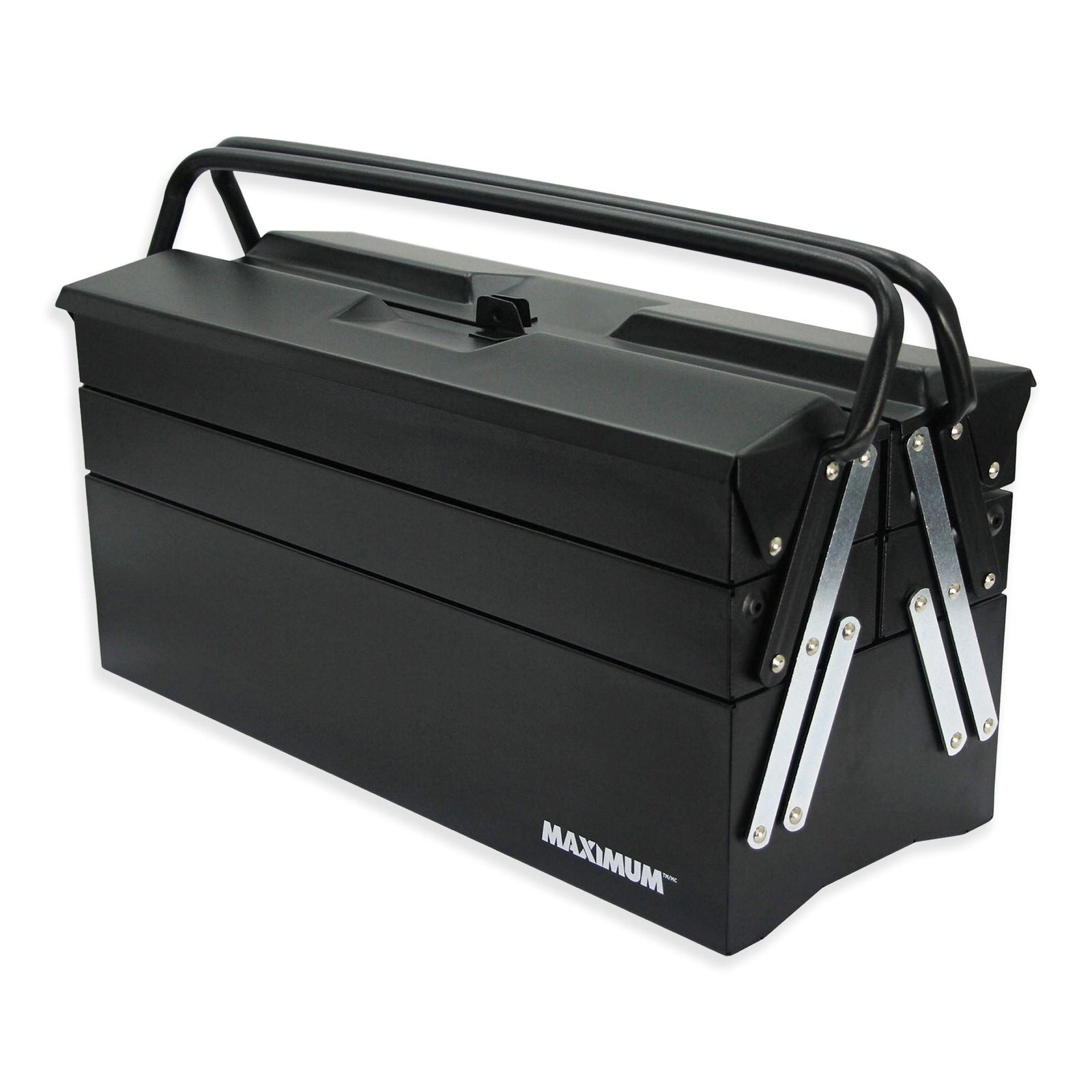 Portable 5-Tray Cantilever Tool Box, Black, 21-in H6E1 - product image 1